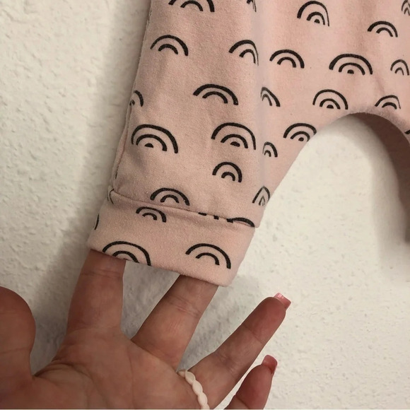 Nordstrom Baby matching set sweatshirt and sweatpants pink rainbow size 3 months - Picture 11 of 11